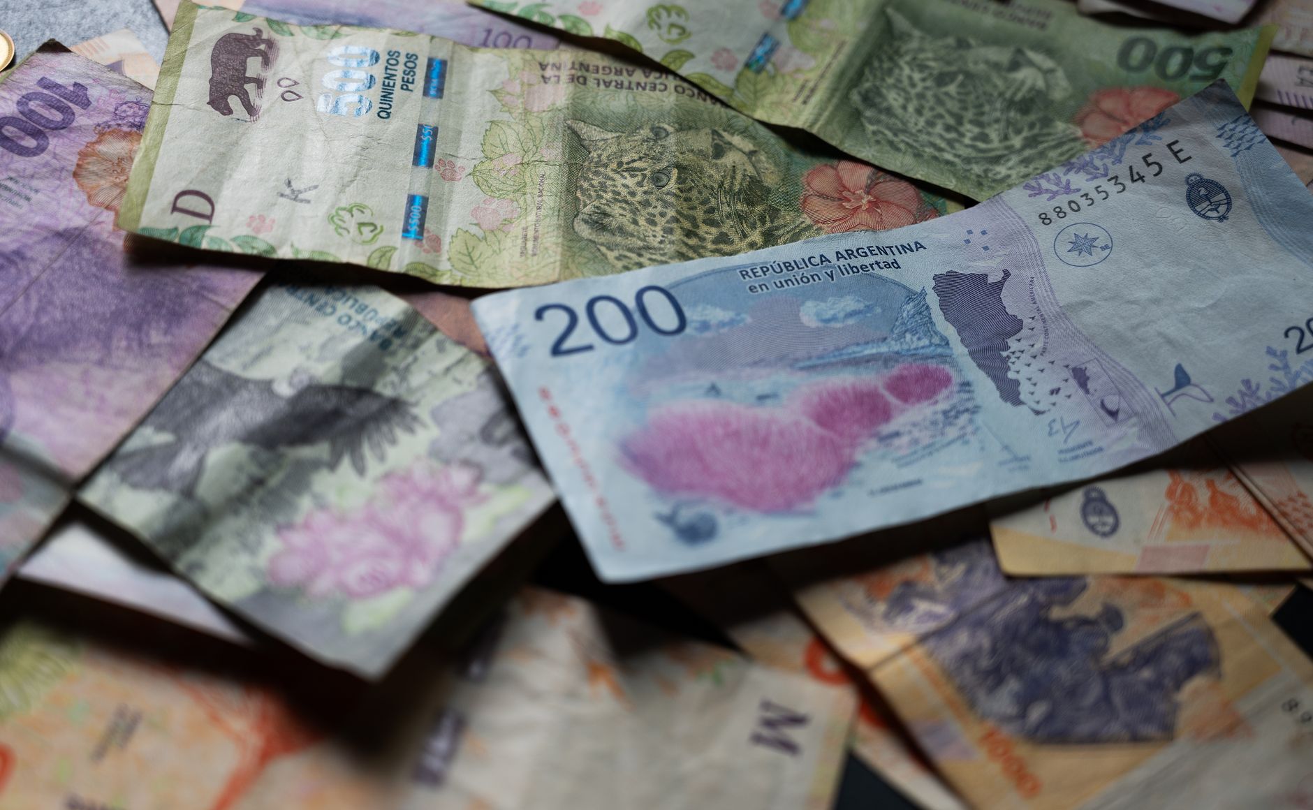 Billetes de peso argentino